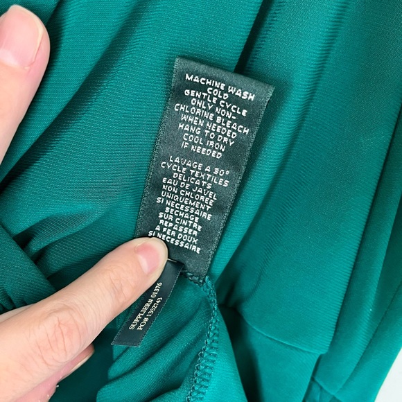 Ralph Lauren Faux Wrap Cut Dress Ruched Sleeveless Office Career Travel Party 6 - Picture 9 of 9